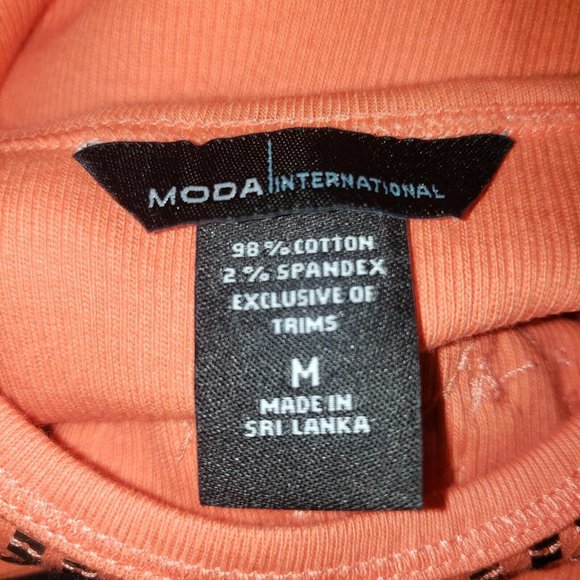 Moda International Ribbed Tank Top Dress Copper Sequin Beaded Sun Boho Beachy - Picture 4 of 4